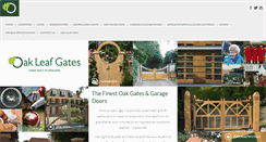 Desktop Screenshot of oakleafgates.co.uk