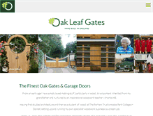 Tablet Screenshot of oakleafgates.co.uk